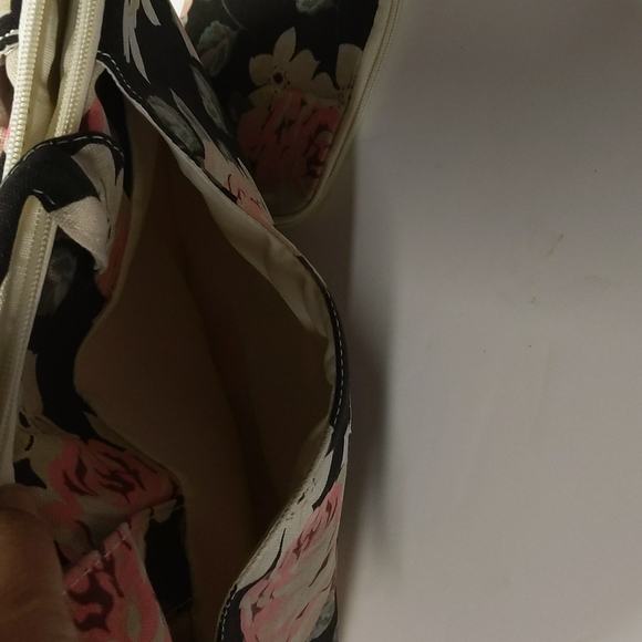 Floral canvas laptop bag - Picture 7 of 7